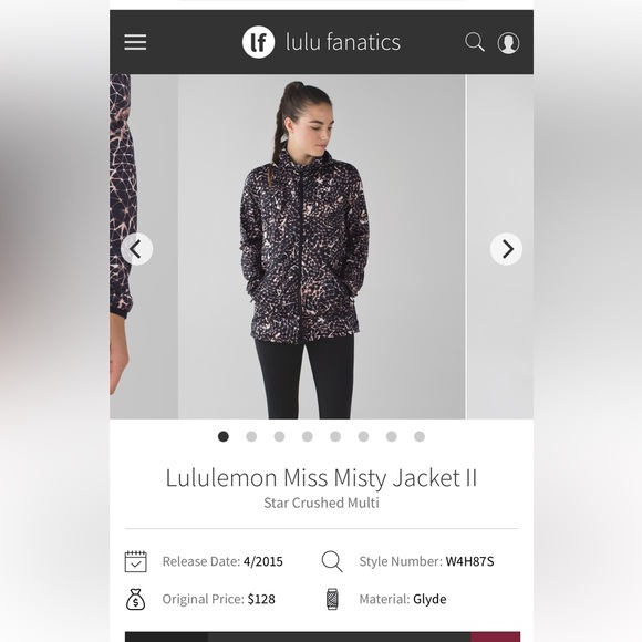 Lululemon Miss Misty Jacket II in Star Crushed Multi Size 4 NWOT - Picture 6 of 9